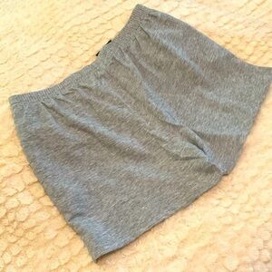 NWT FashionNova Women Lt Heather Gray Athletic Shorts Size Large Pockets Stretch